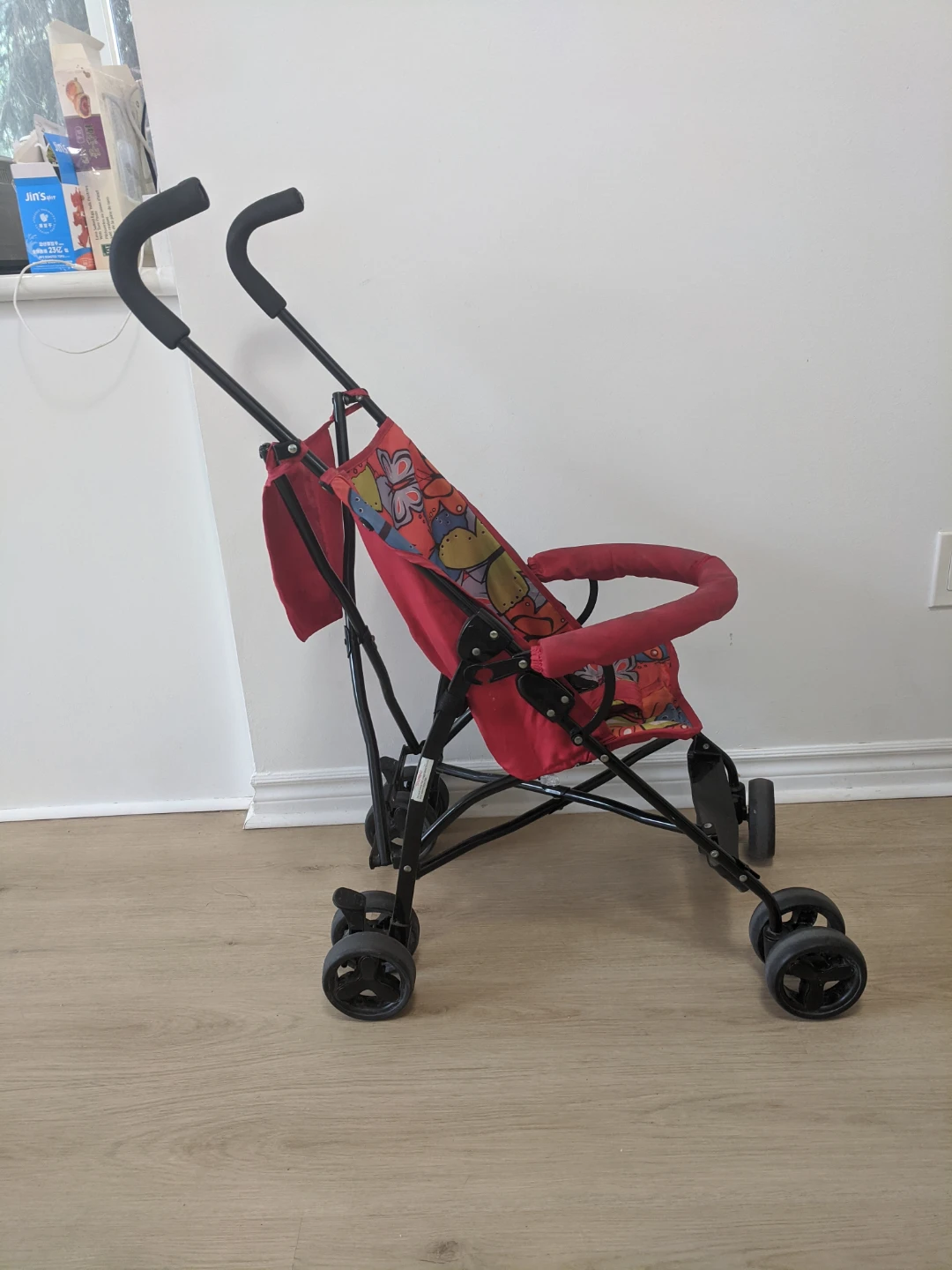 LuvLap Red Butterfly Stroller
