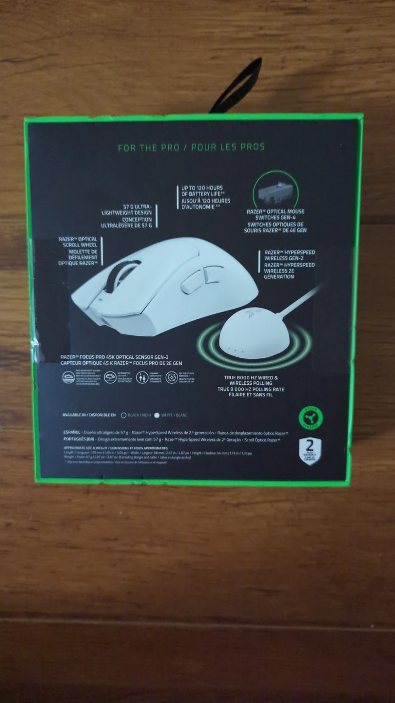 Razer deathadder v4 pro Brand new sealed box ,white - photo 2