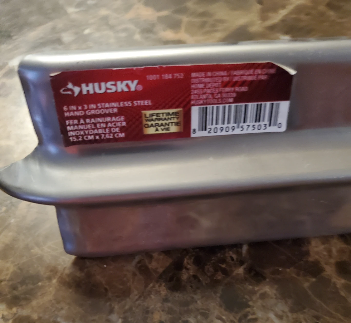 Husky 6-inch x 3 -inch Stainless Steel Hand Groover - photo 2