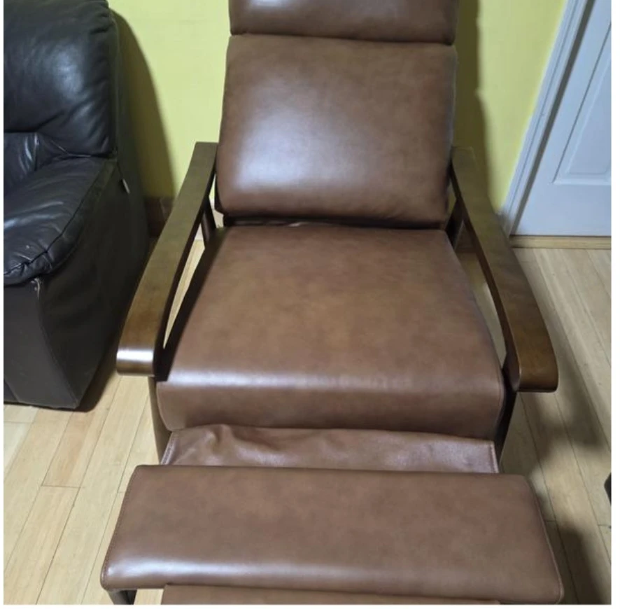 Brown Faux Leather Recliner Chair - photo 3