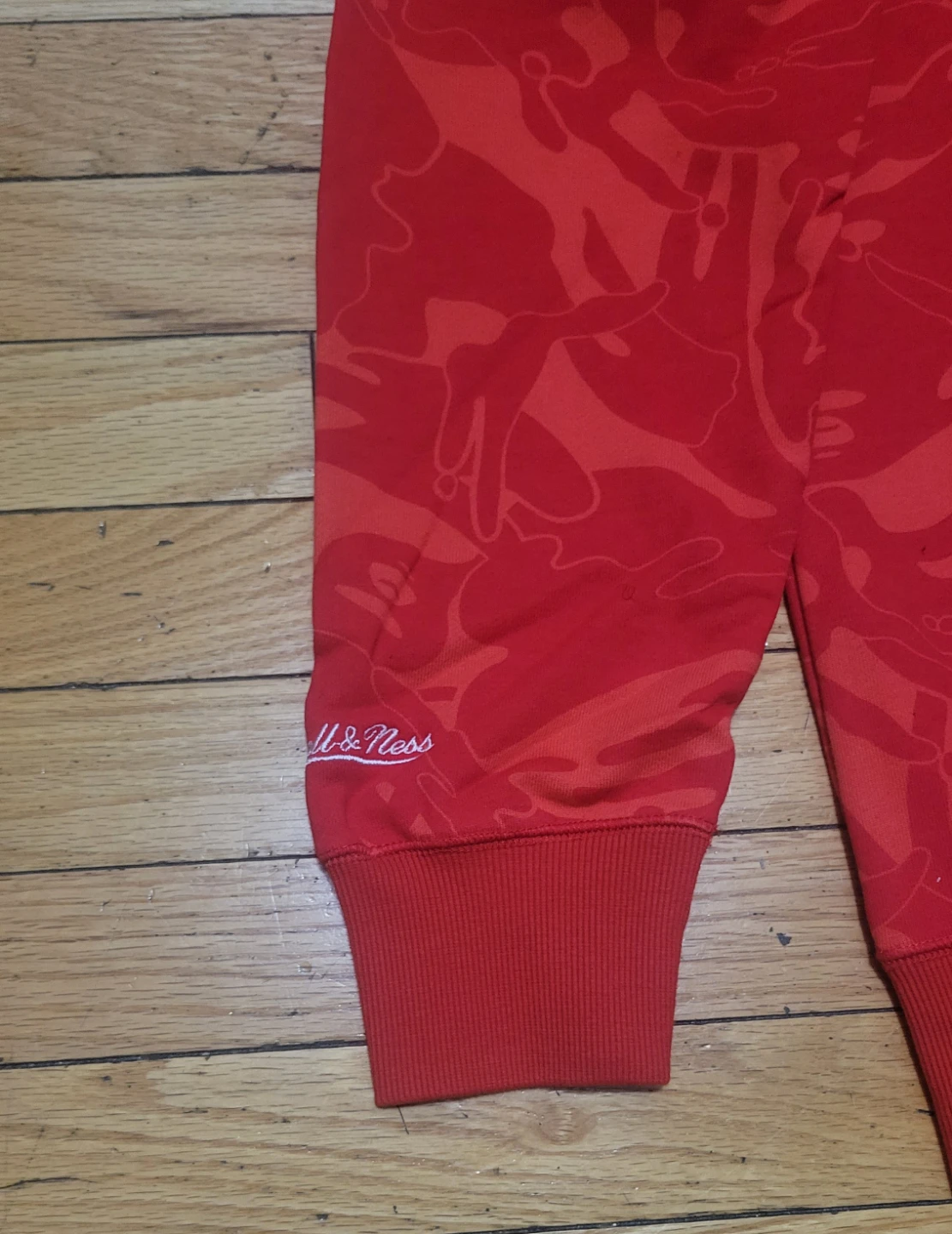 Aape x Mitchell & Ness Nets Hoodie Red size Large - photo 2