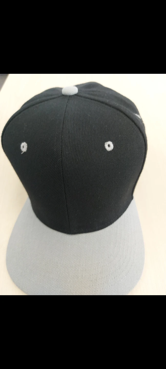 Black and grey baseball cap