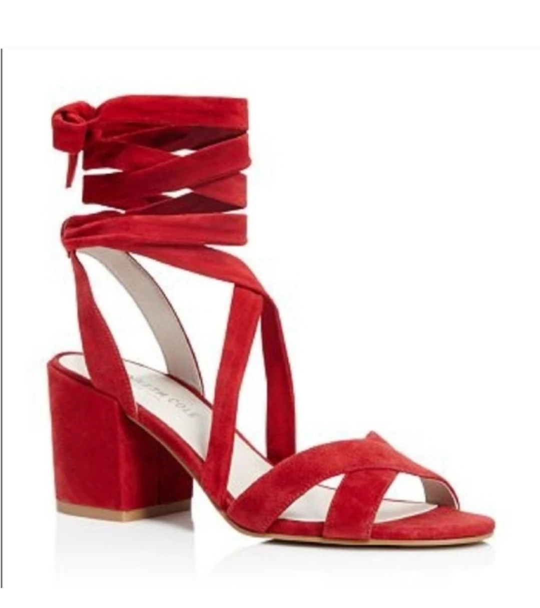 Red Kenneth Cole Strappy Shoes
