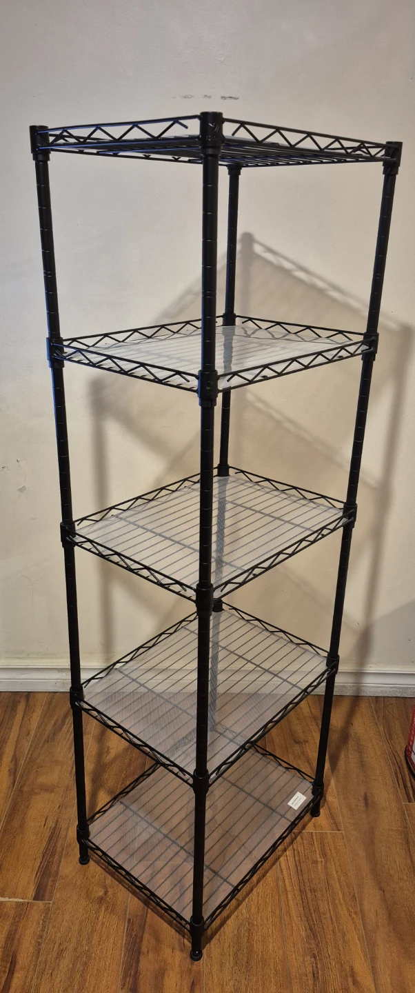 4-Tier Black Wire Storage Shelf - photo 2