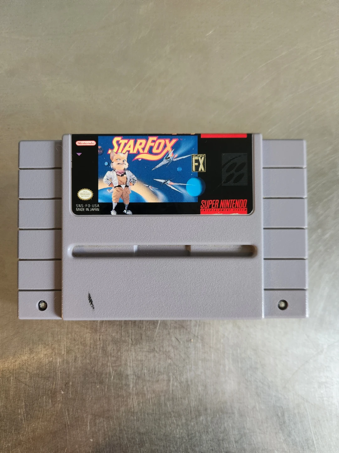Star Fox Super Nintendo Game Cartridge