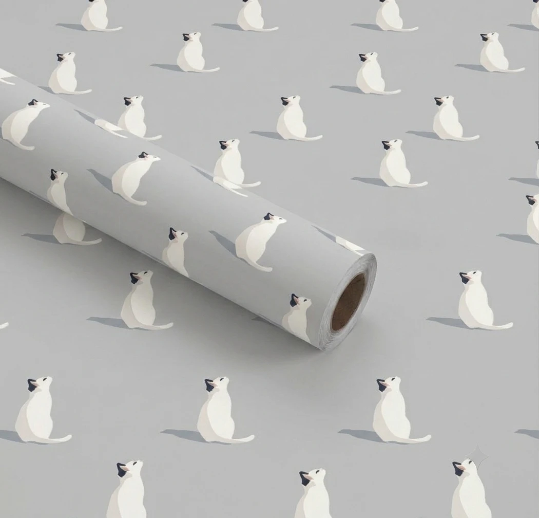 Self-Adhesive Peel & Stick Wallpaper 17"×118" Blue & Grey
