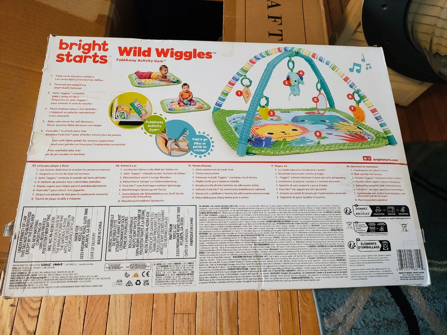 Bright Starts Wild Wiggles FoldAway Activity Gym - photo 2