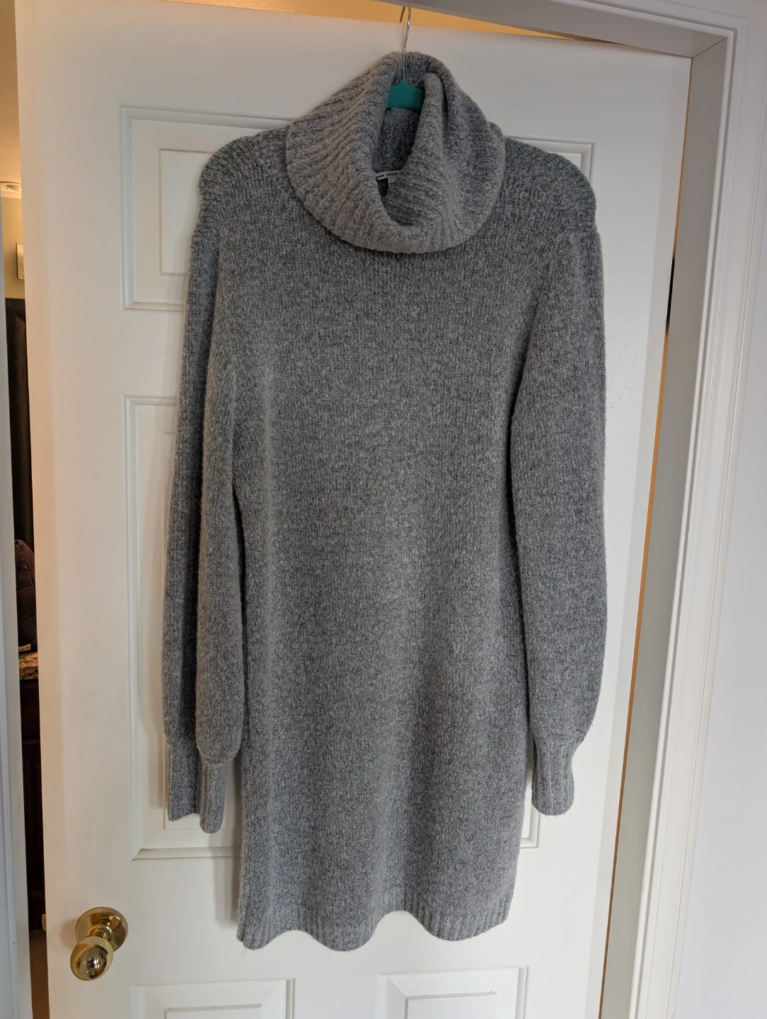 Guess Grey Turtleneck Sweater Dress