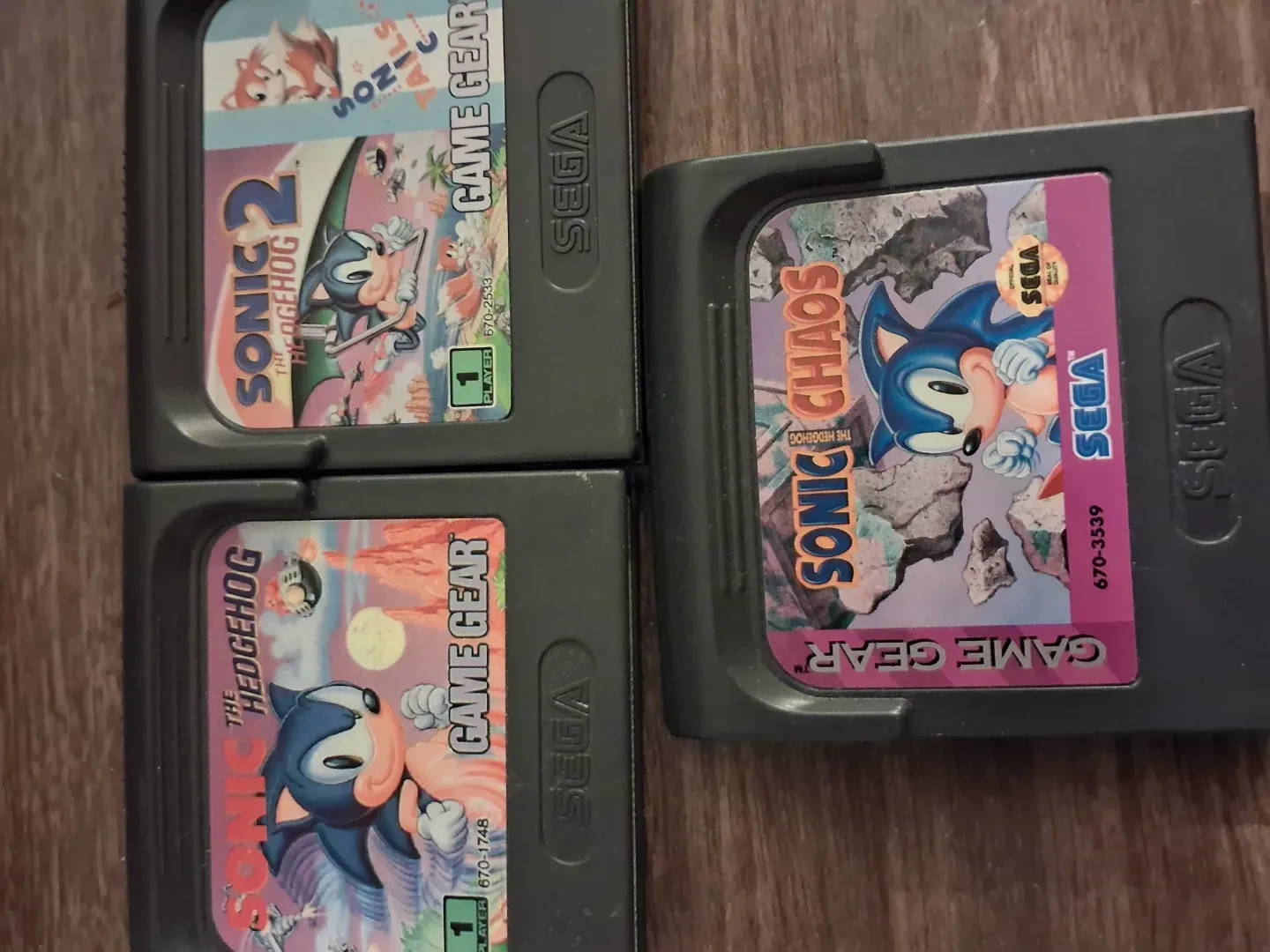 Sega Game Gear Games - Sonic Series