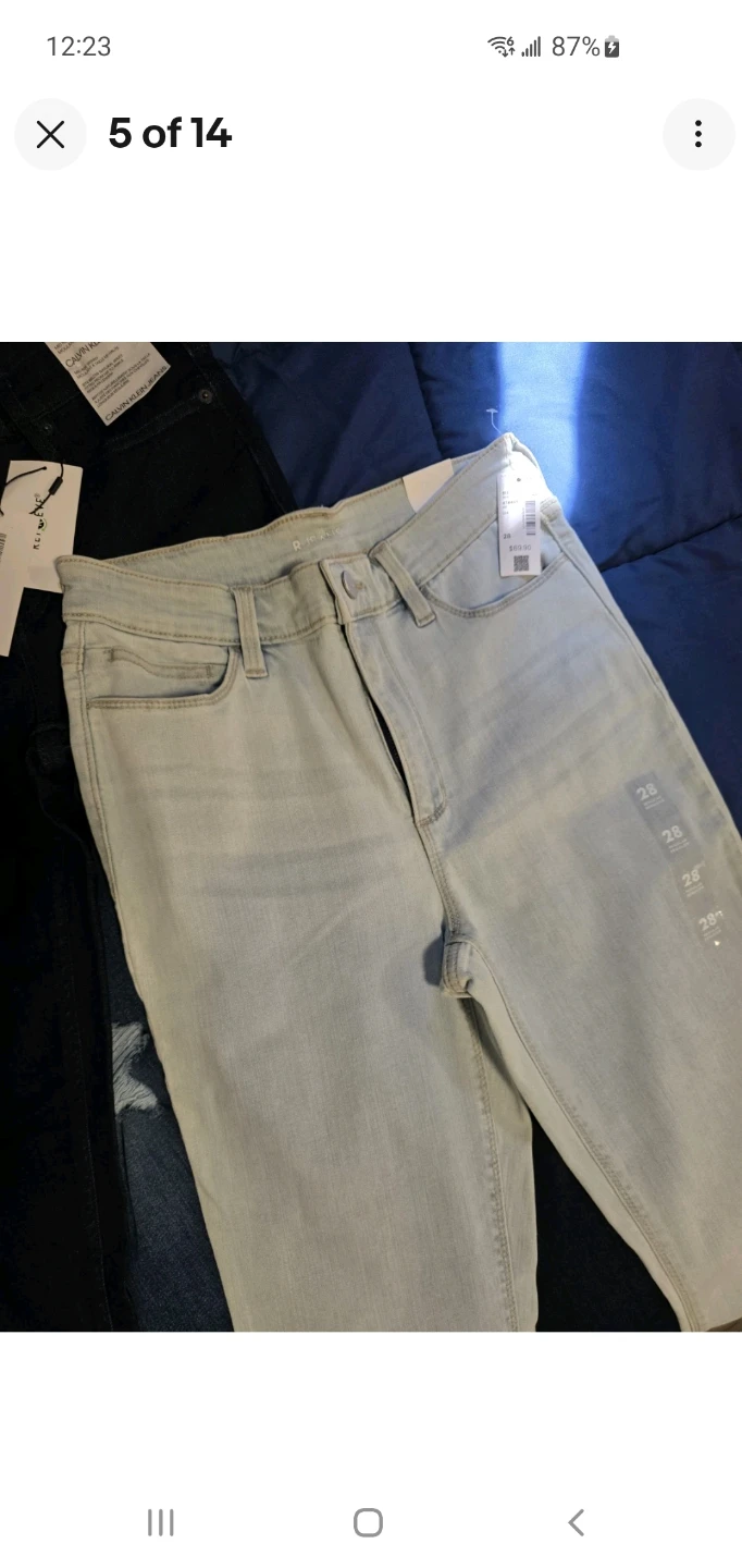 3 NEW Womens Jeans Calvin Klein 27/Levis 28/Reitmans 28 - photo 5