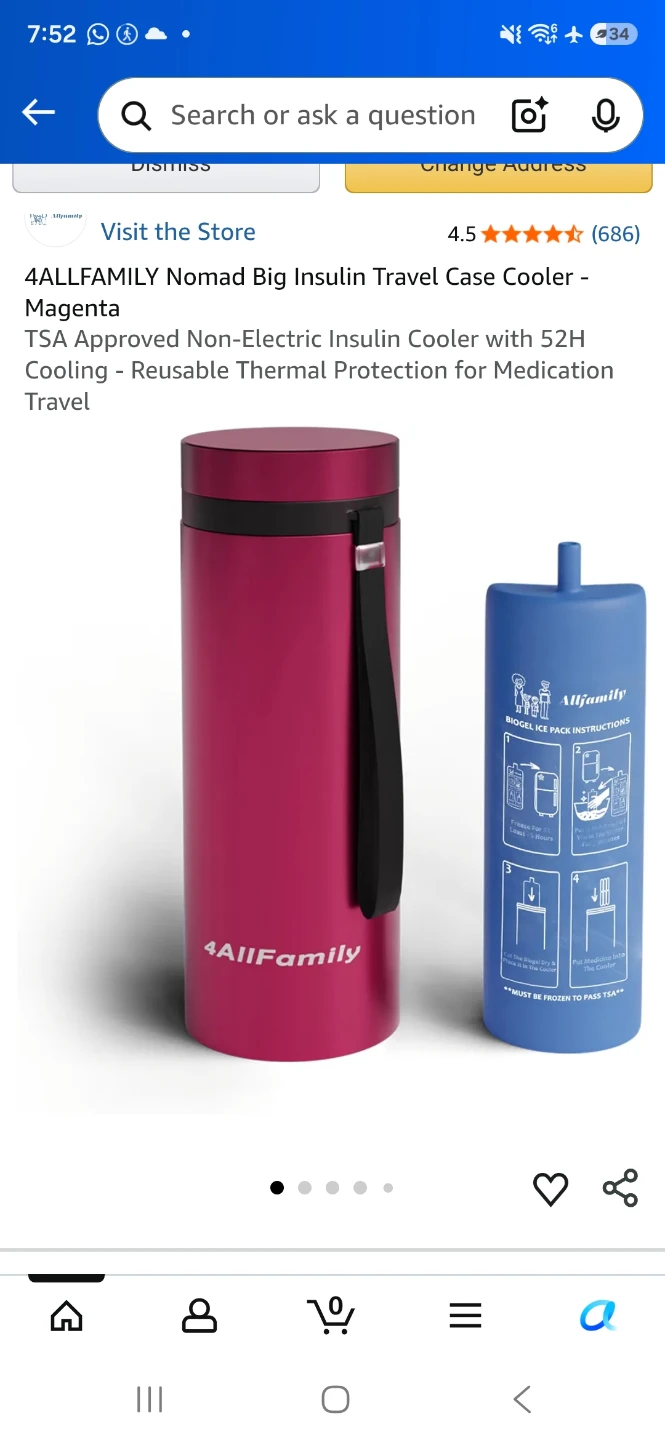 4ALLFAMILY Nomad Big Insulin Cooler