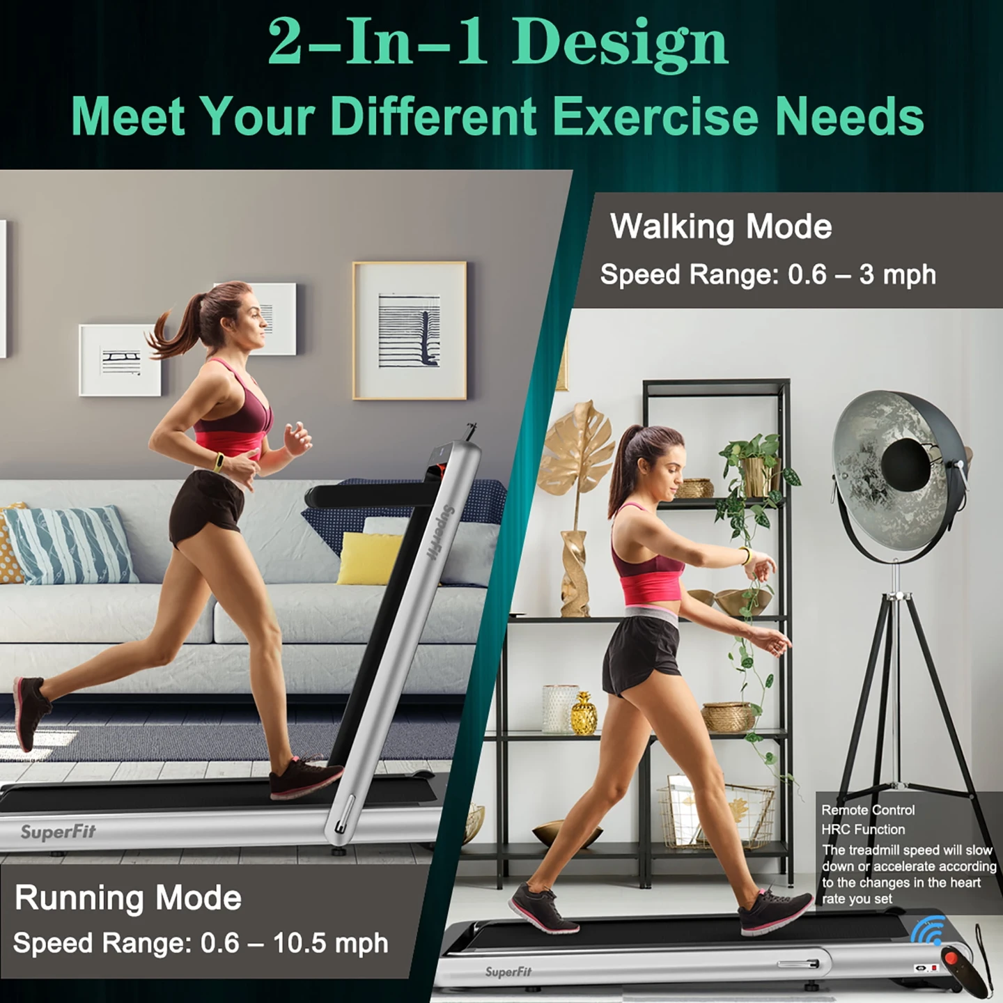 Walking/Running Treadmill Walking pad - photo 2