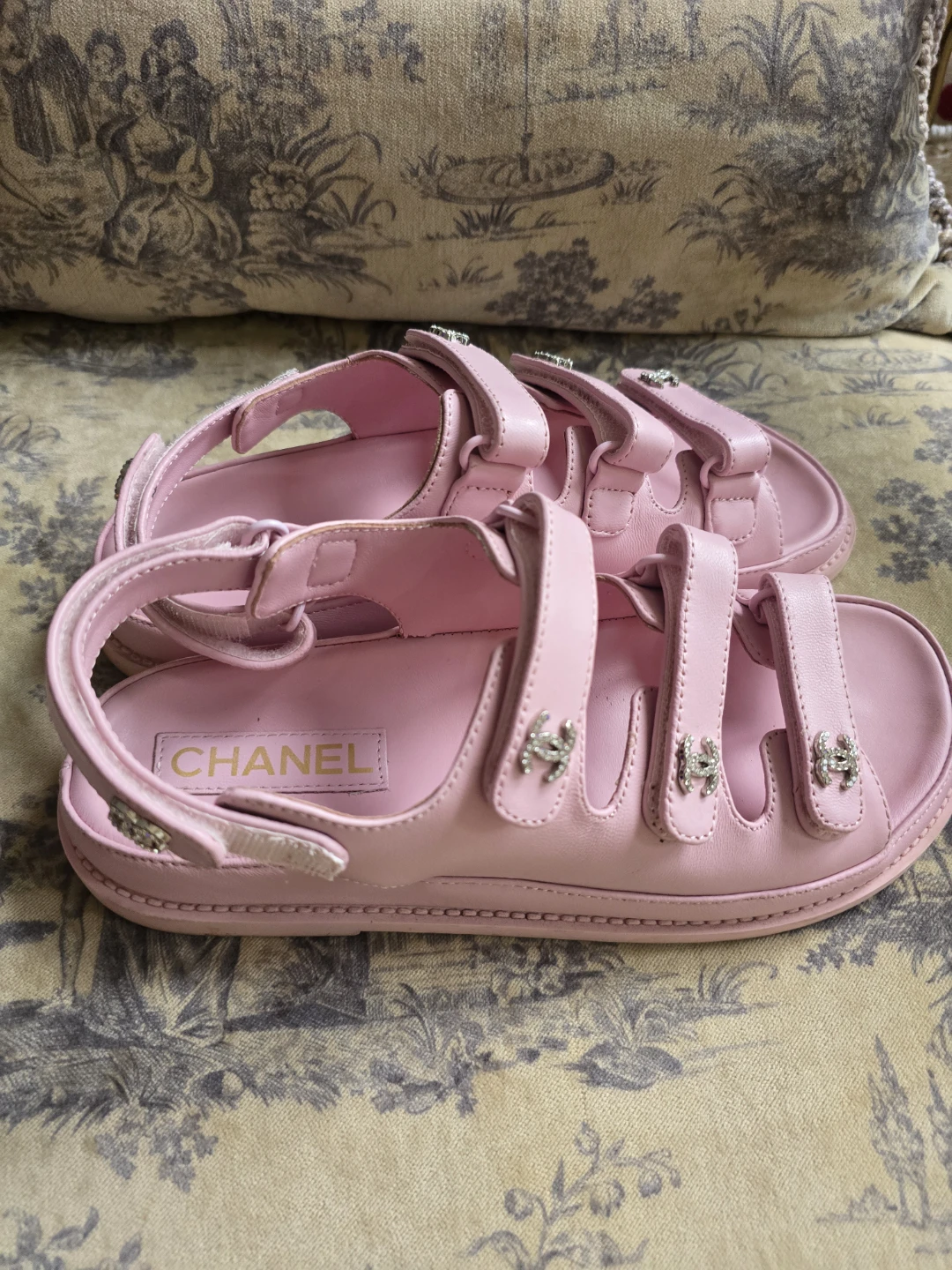 Pink Leather Strappy Sandals - photo 3