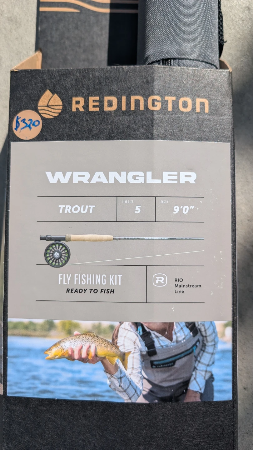 Redington Wrangler 9' fly fishing kit with case - photo 2