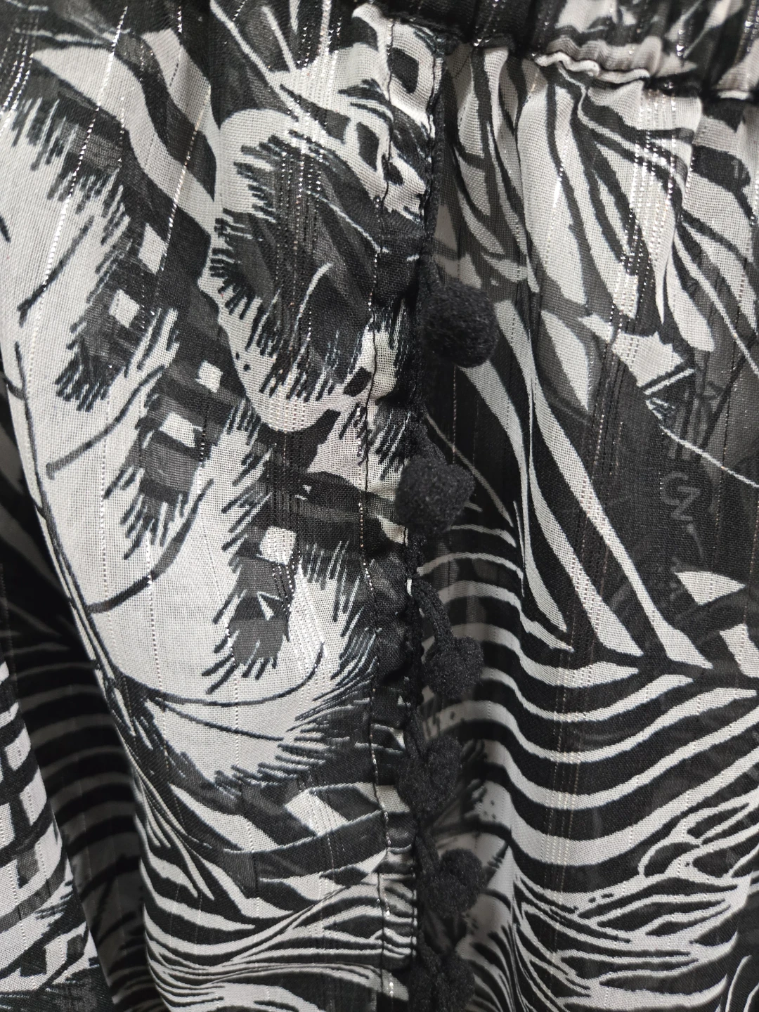 1X Tropical Leaf Print Cover-Up Pants - photo 4