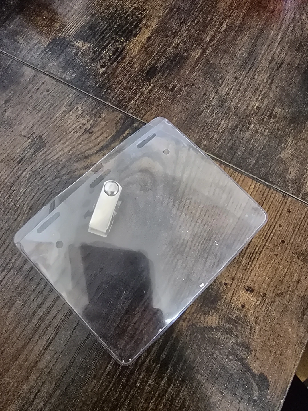 🏈Clear Plastic ID Badge Holder with Clip
