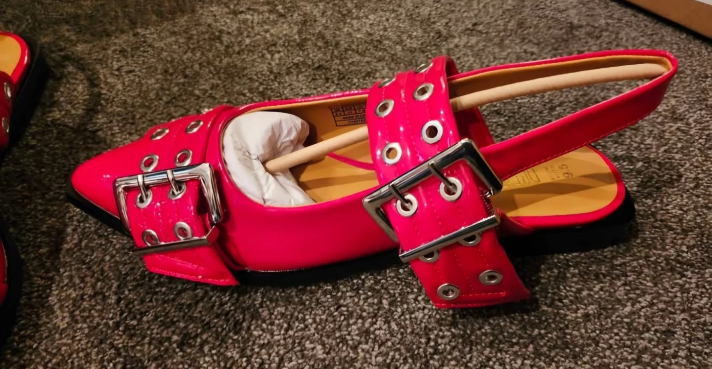 Dream Pairs Red Slingback Flats - photo 4