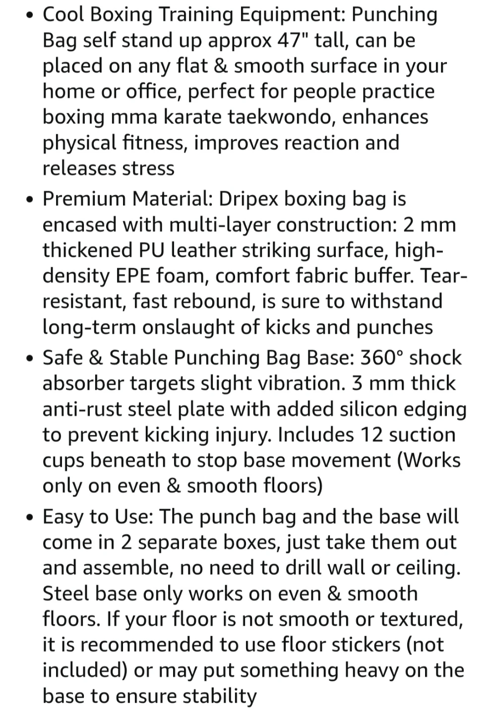 Dripex Freestanding Punching Bag - photo 4