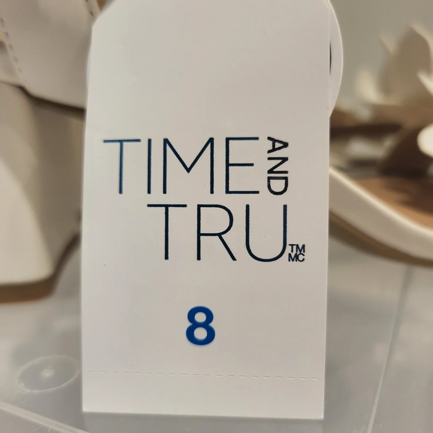 Time and Tru White Flower Heeled Sandals - photo 5