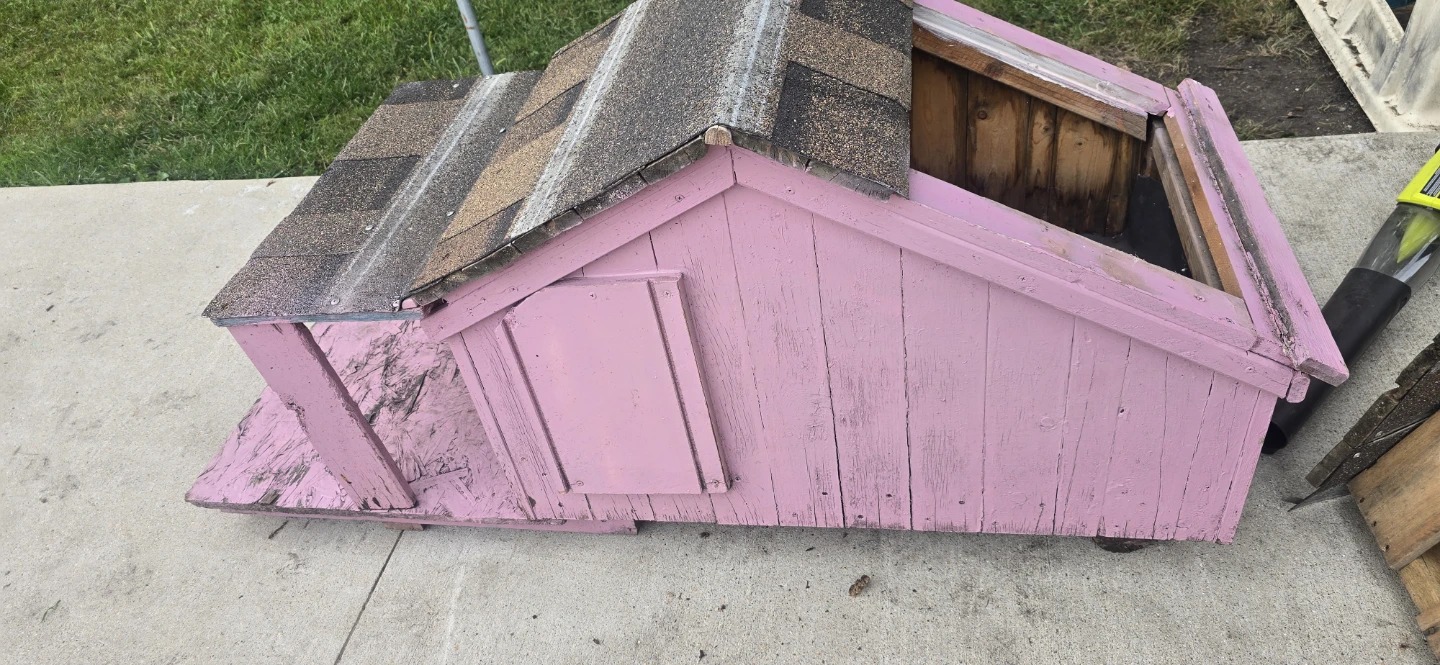 Pink Wooden Pet House