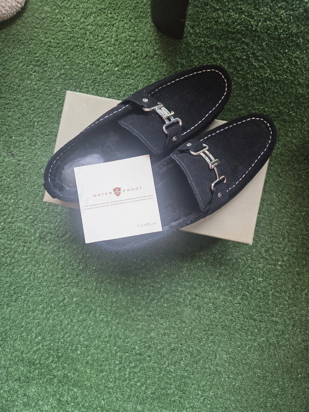 Cole Haan Mardi Shearling Mule - Black Suede - photo 5
