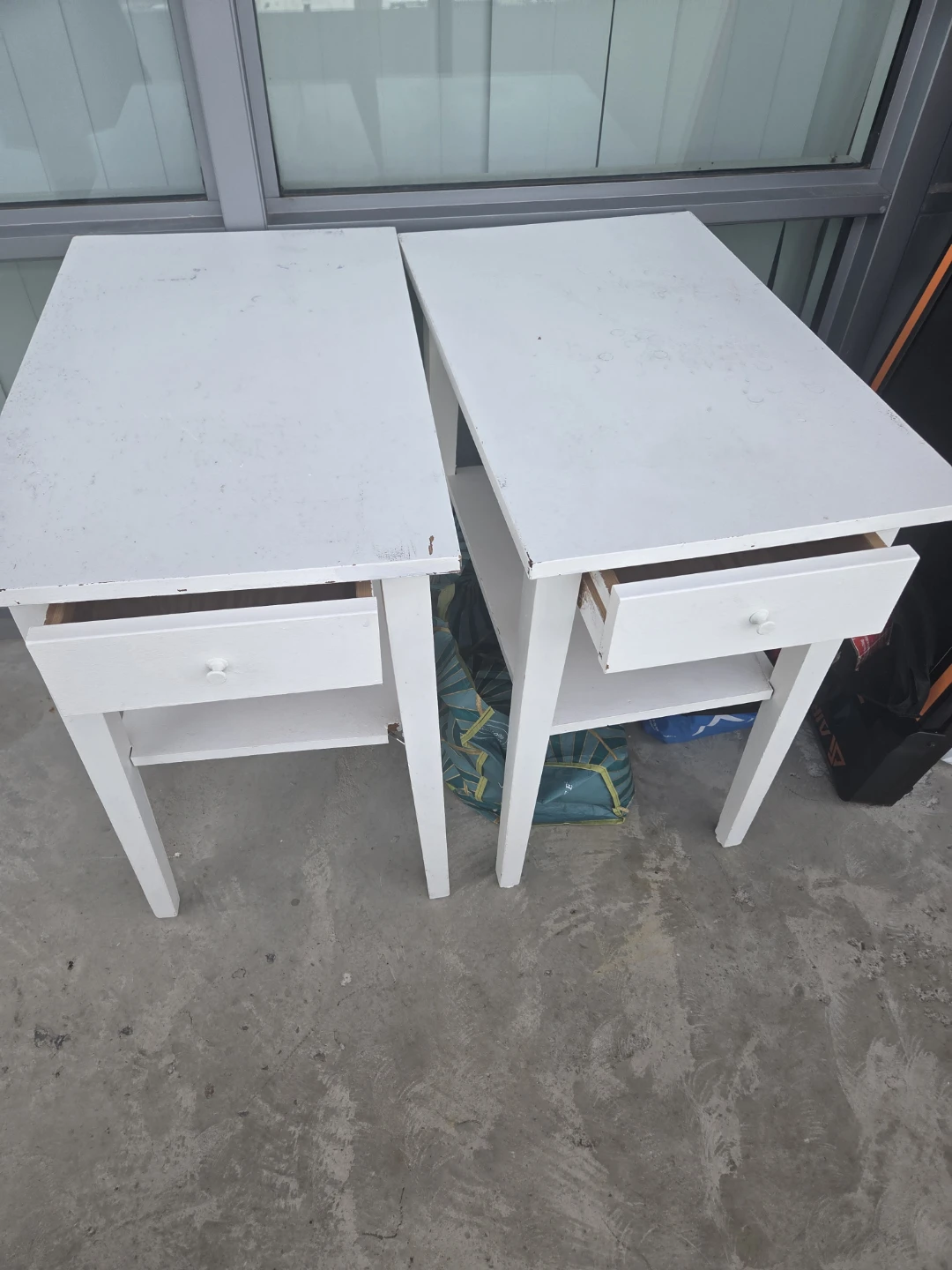 Two White Nightstands - photo 3