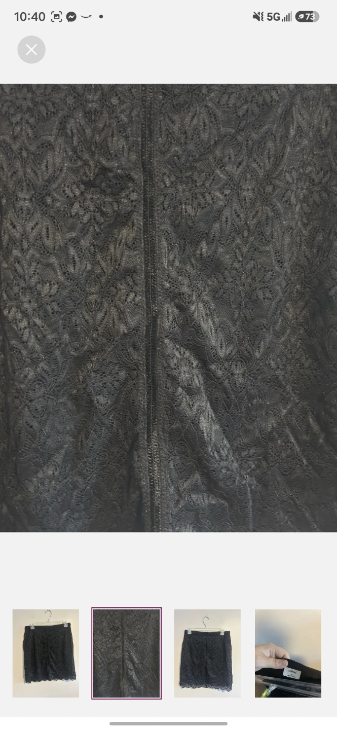 Wilfred black lace skirt size 10 - photo 2