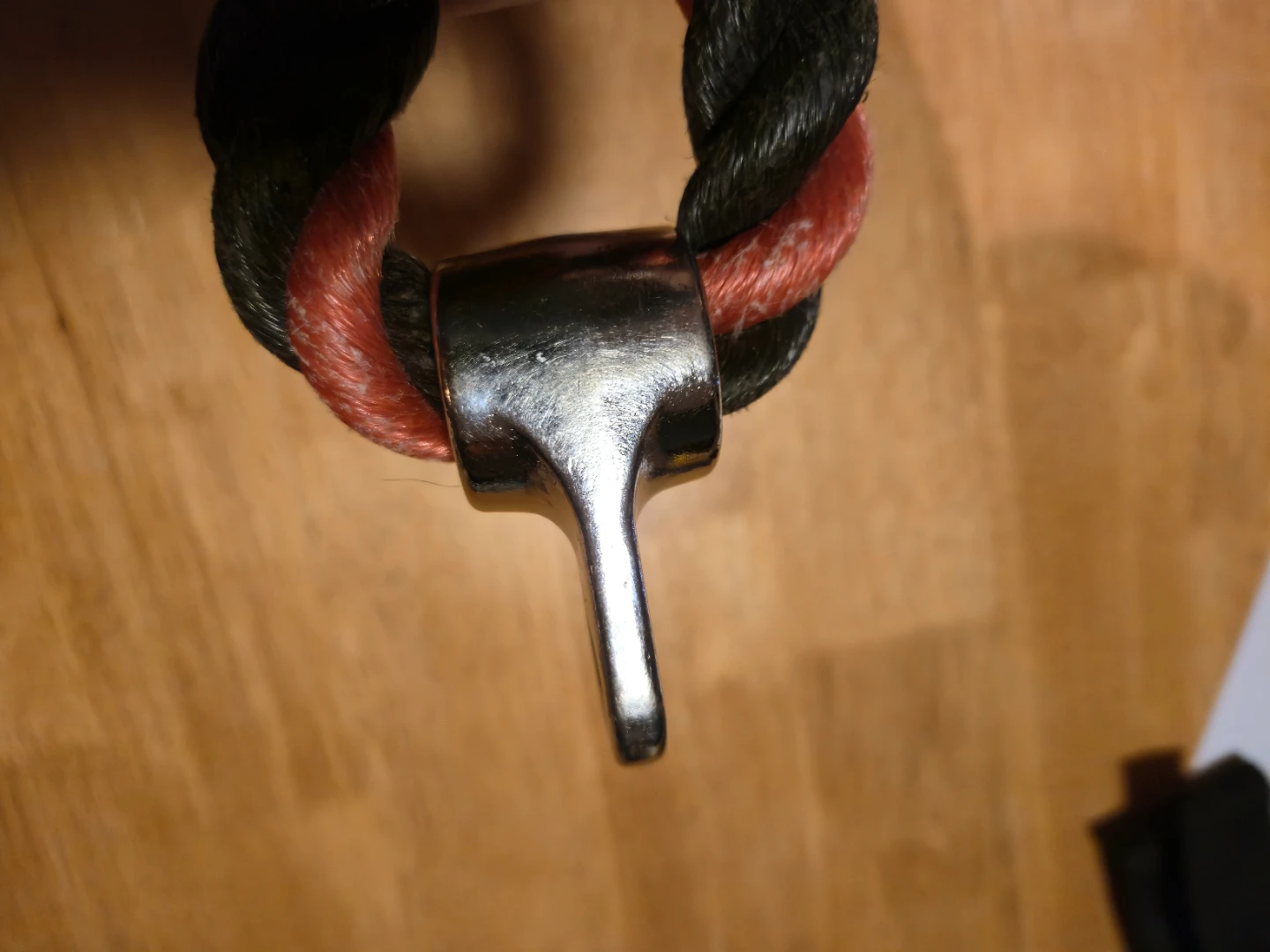 Red & Black Tricep Rope Cable Attachment – Home Gym - photo 3