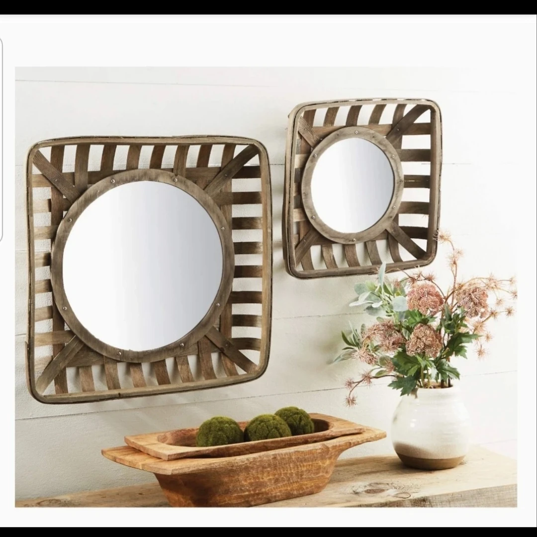 NEW Mud Pie Wooden Dough Bowl | 20" or 24" | Farmhouse Decor - photo 4