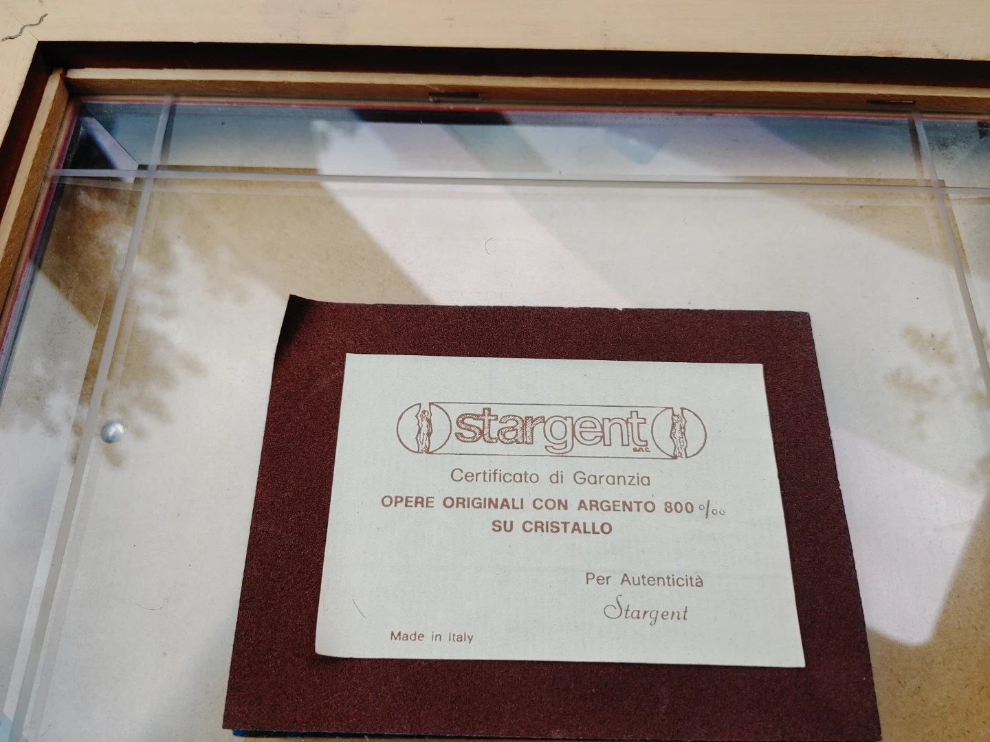 Stargent Italian Silver on Glass Art Piece - photo 2