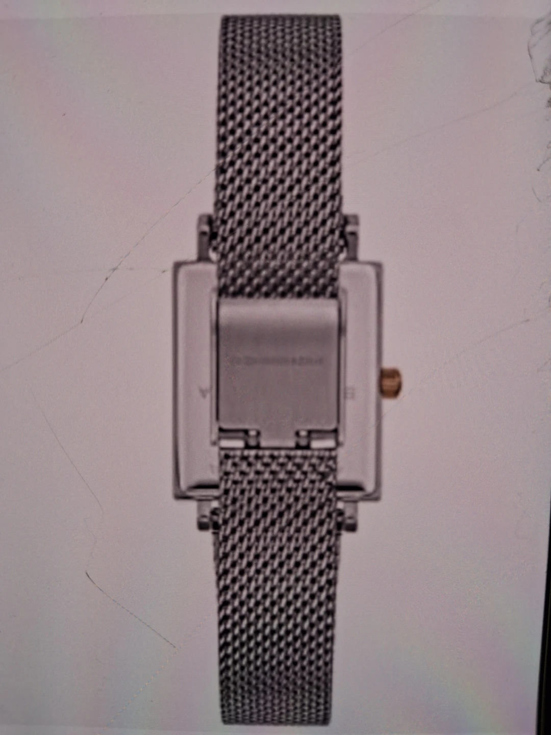 BCBGMAXAZRIA Square Face Mesh Strap Watch - photo 3