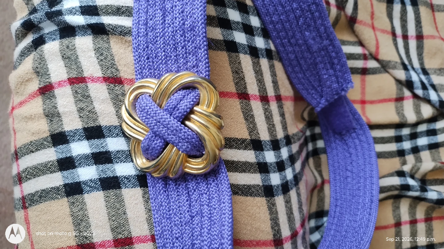 🏈 Purple Belt with Gold Buckle - photo 3