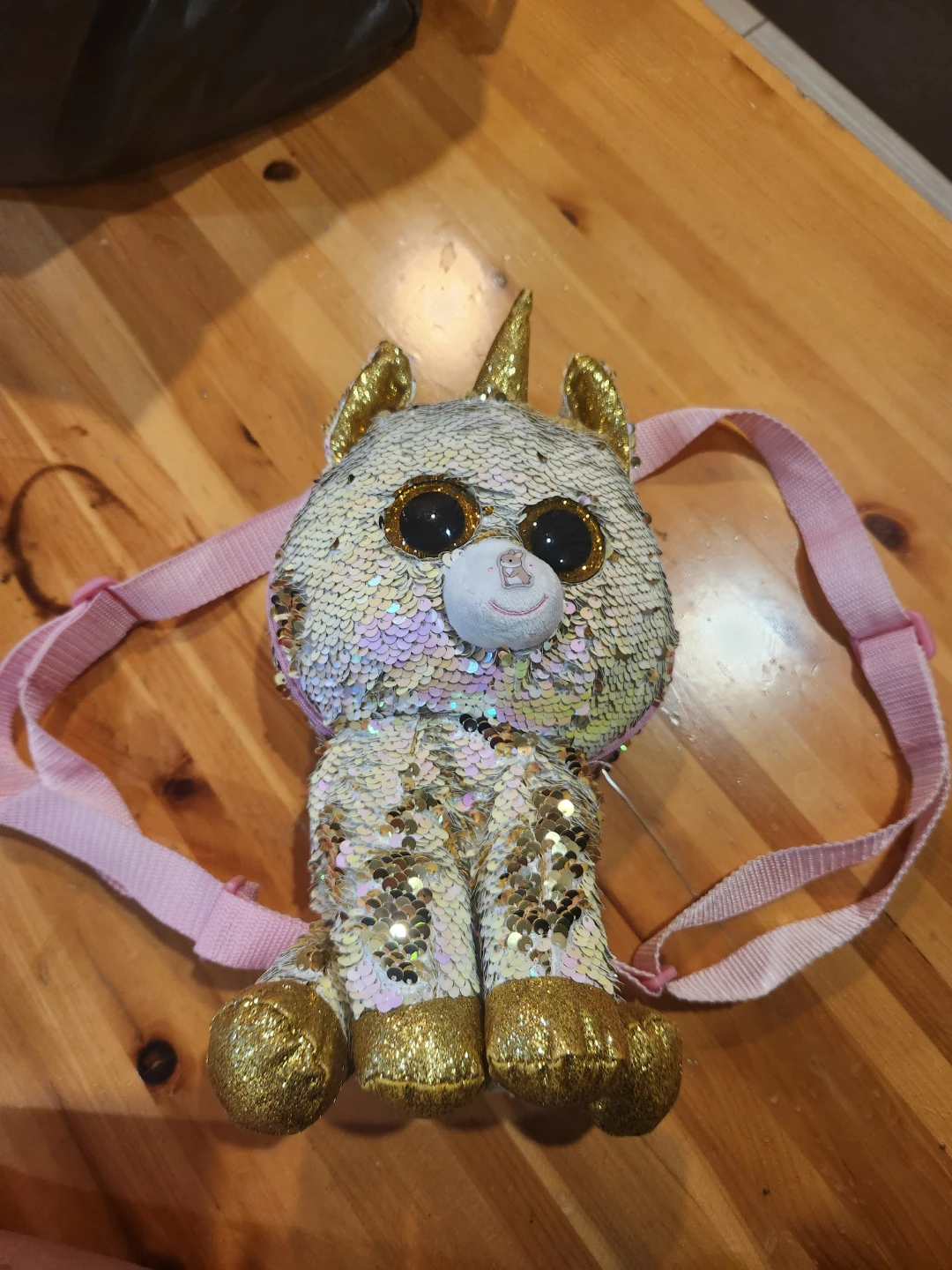 Ty Beanie Boo Unicorn Sequin Backpack