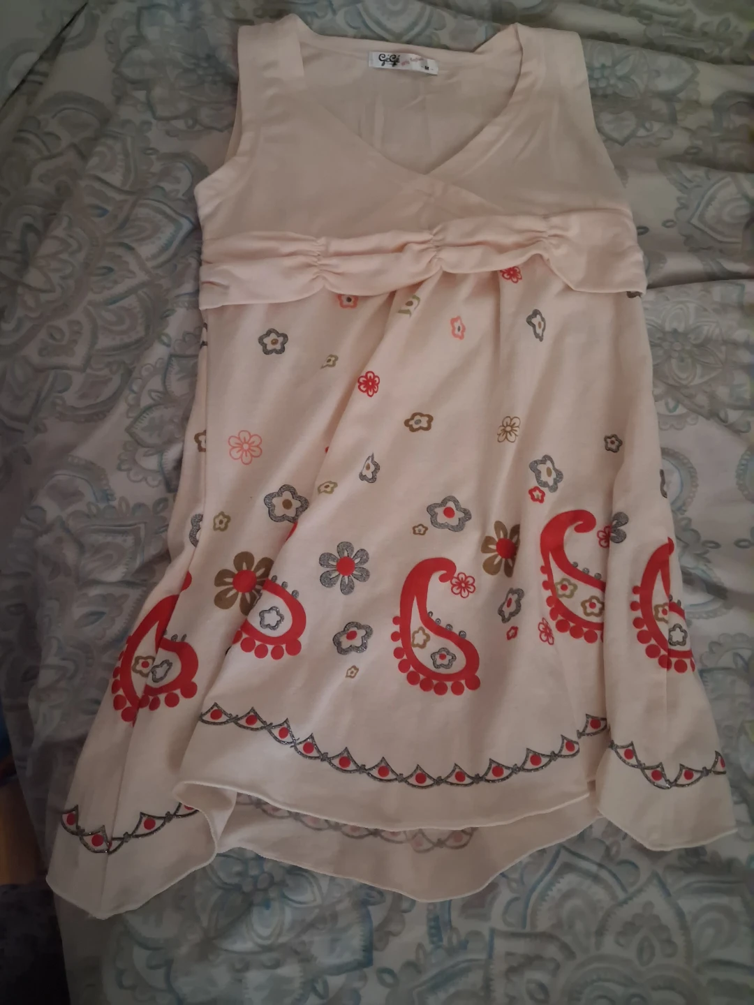 GeGe Girls Fashion Floral Tank Dress