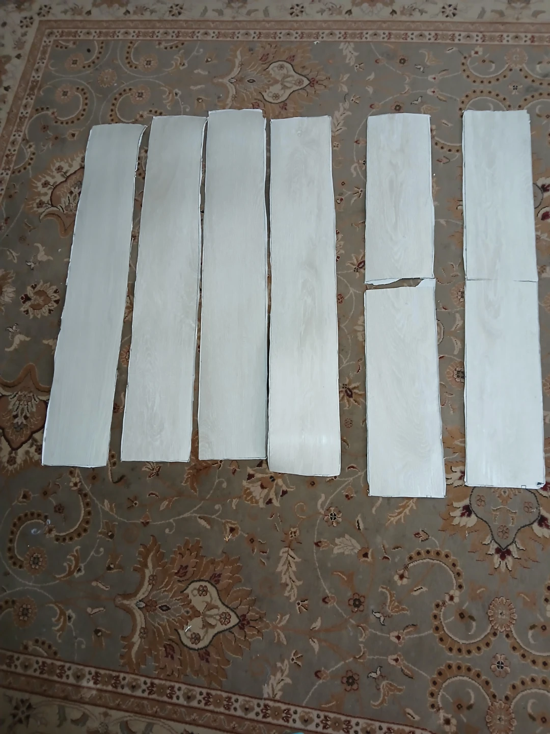 White Wood Grain Peel-and-Stick Floor Planks - photo 2