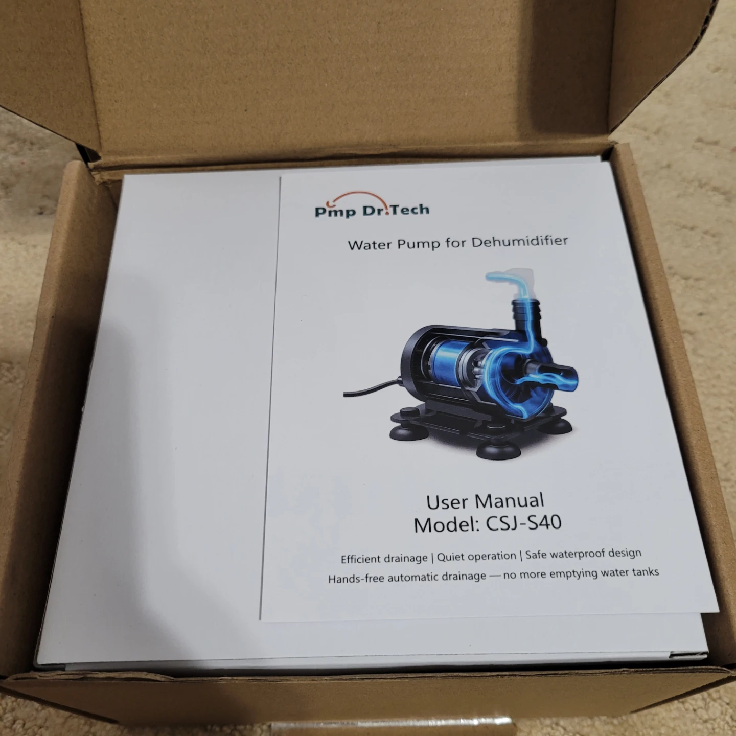 Brand New in Box Pmp Dr.Tech Dehumidifier Water Pump - CSJ-S40