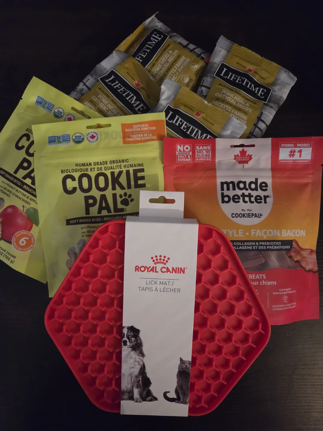 NEW Assorted Dog Treats Bundle with Lick Mat