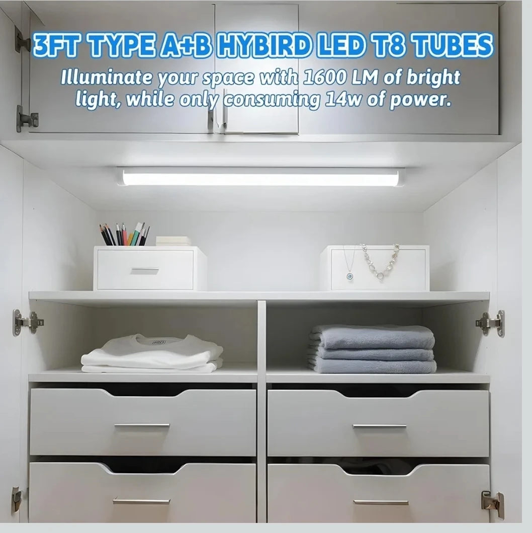 3FT T8 LED Light Bulbs 4-Pack - photo 4