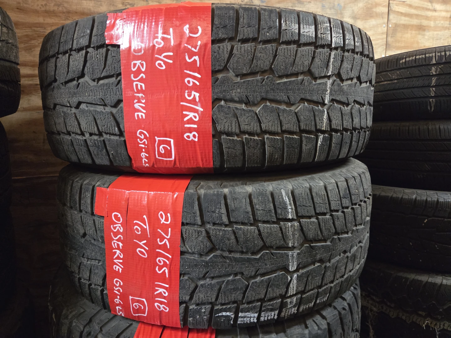 Pair of Toyo Observe GSi-6 Winter Tires 275/65R18