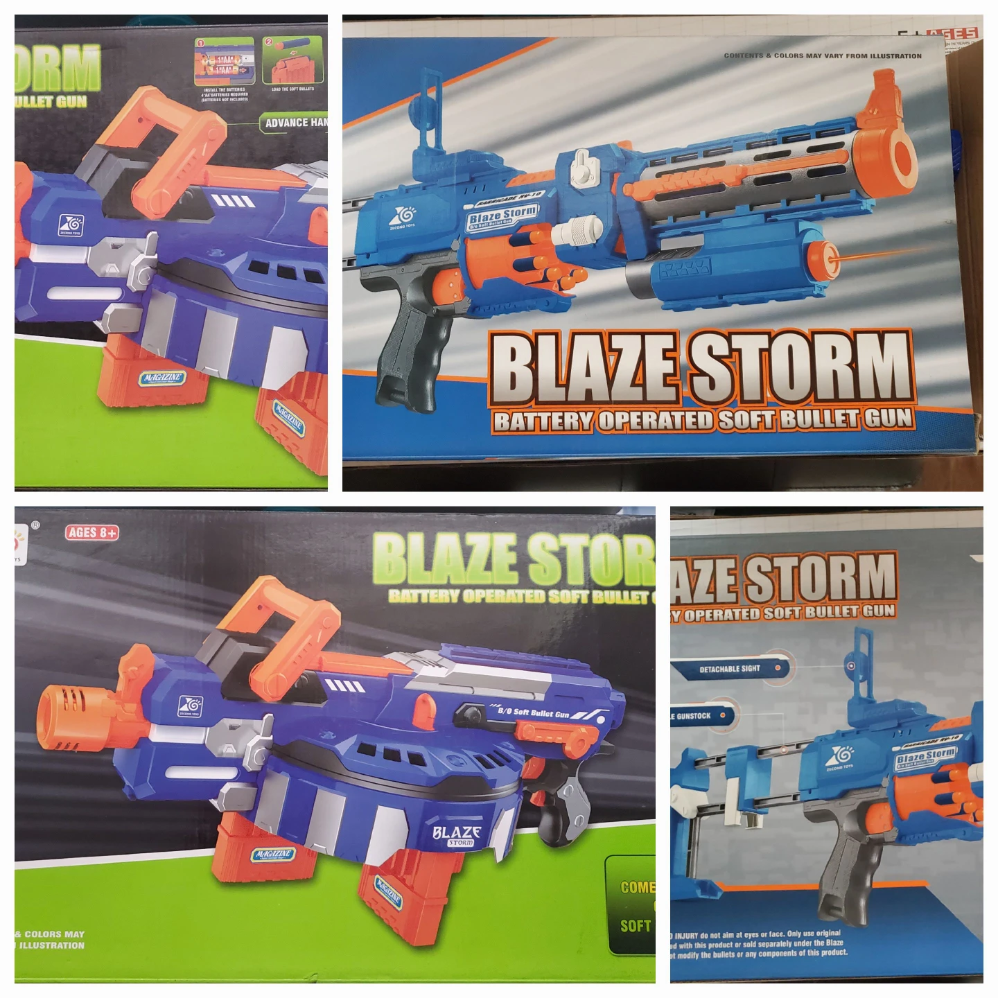 Blaze Storm Battery Operated Soft Bullet Toy Gun