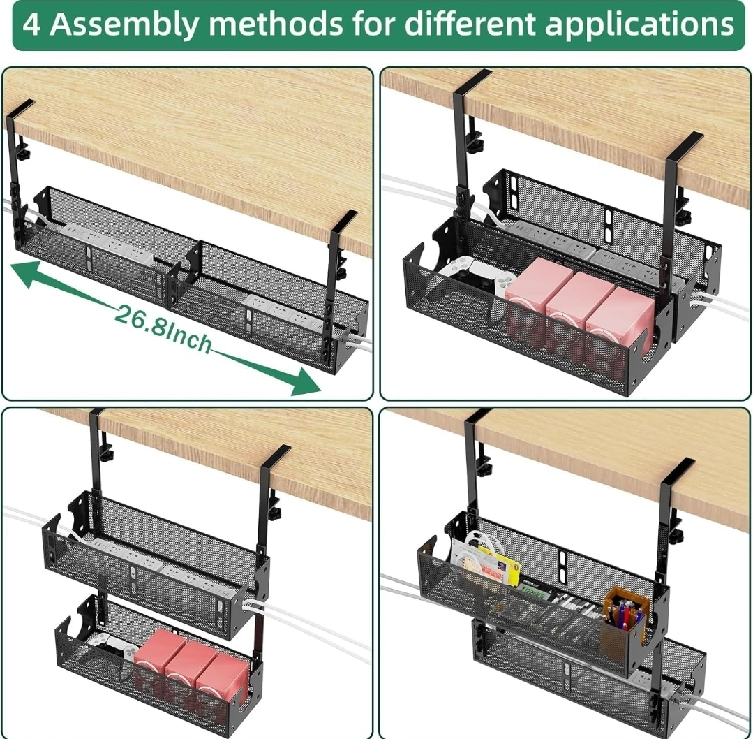 Under-Desk Cable Management Tray Set - photo 4