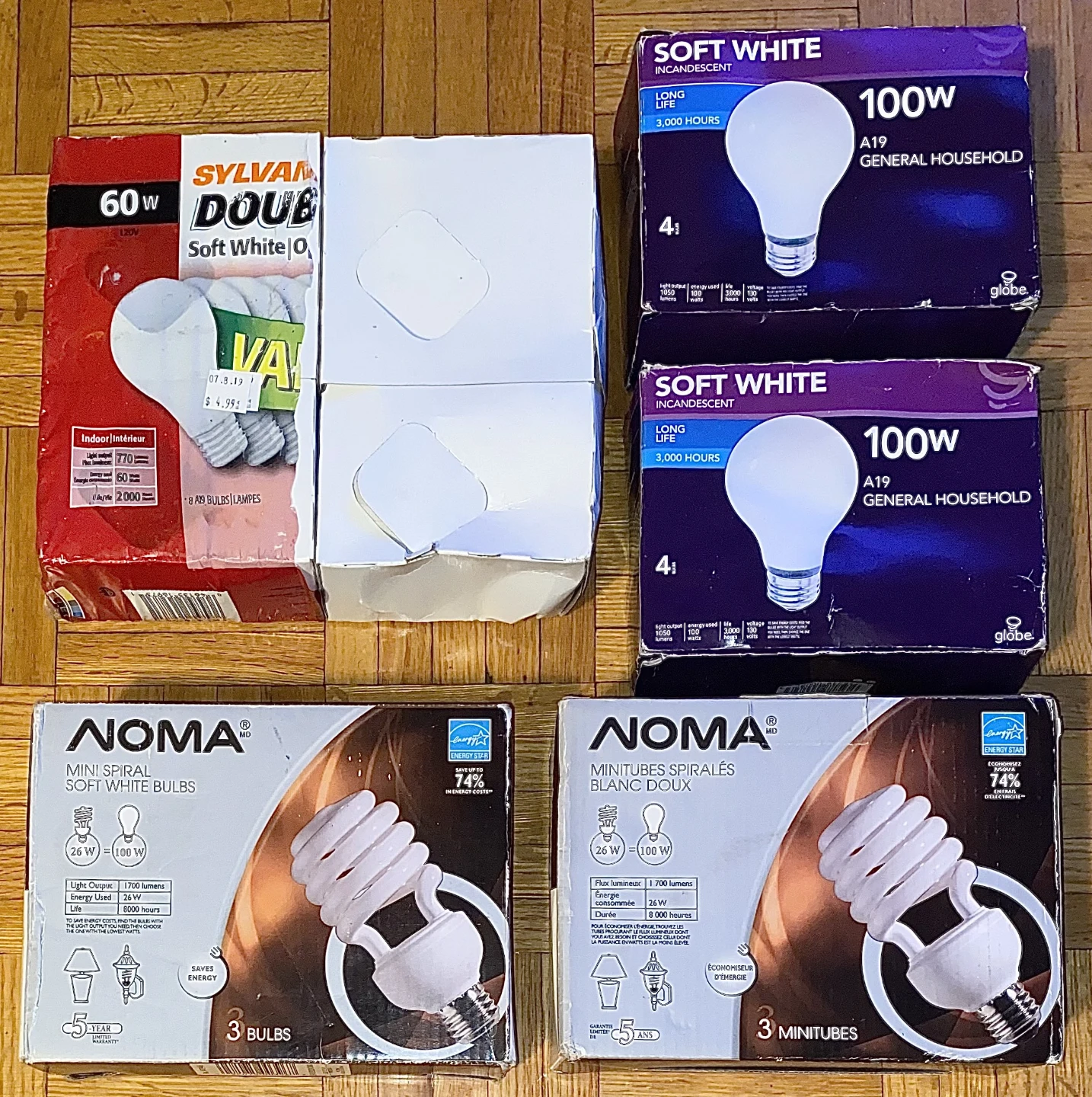 MEGA Bulk Lightbulb Lot - 130+ Assorted Bulbs (HUGE Variety) - photo 5