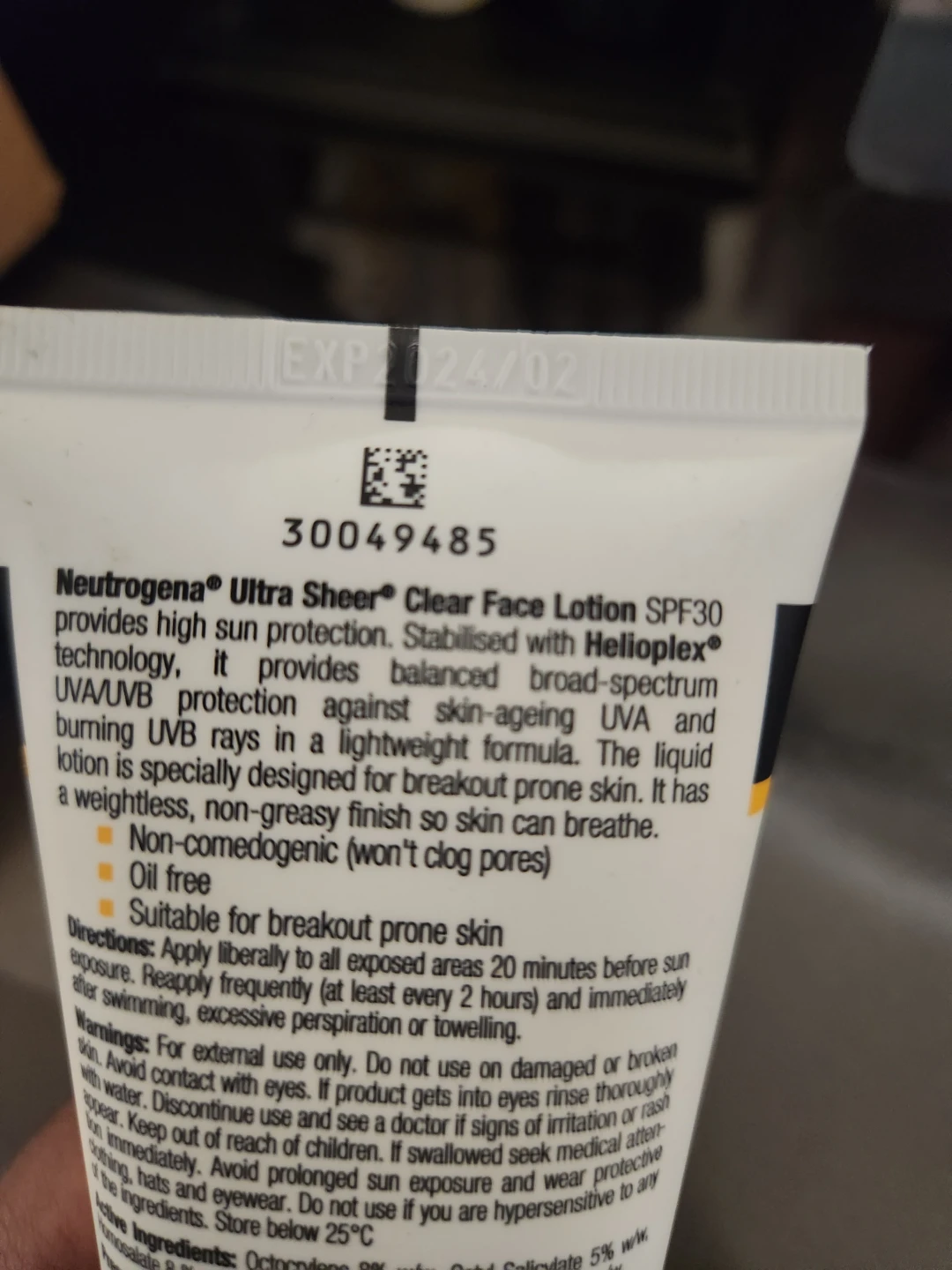 Neutrogena Ultra Sheer Clear Face Sunscreen SPF30 🏈 - photo 2