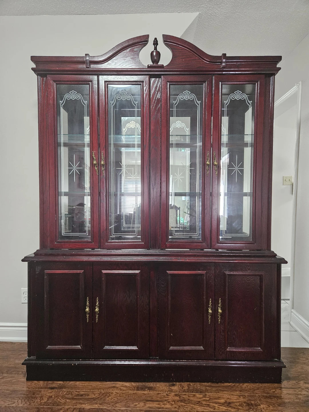 Dark wood china cabinet - photo 3