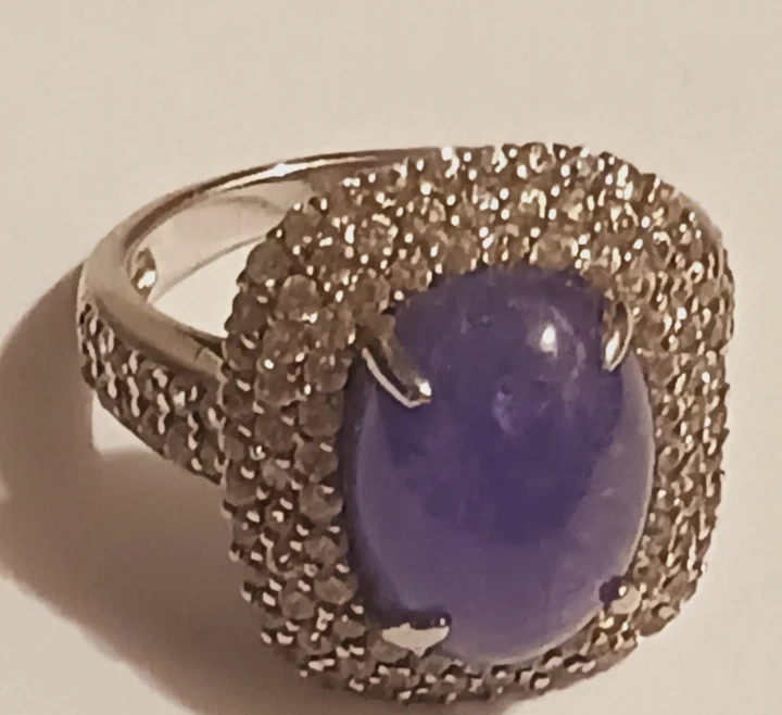 Gorgeous Sterling Silver 925 Tanzanite Gemstone Ring.8. - photo 4