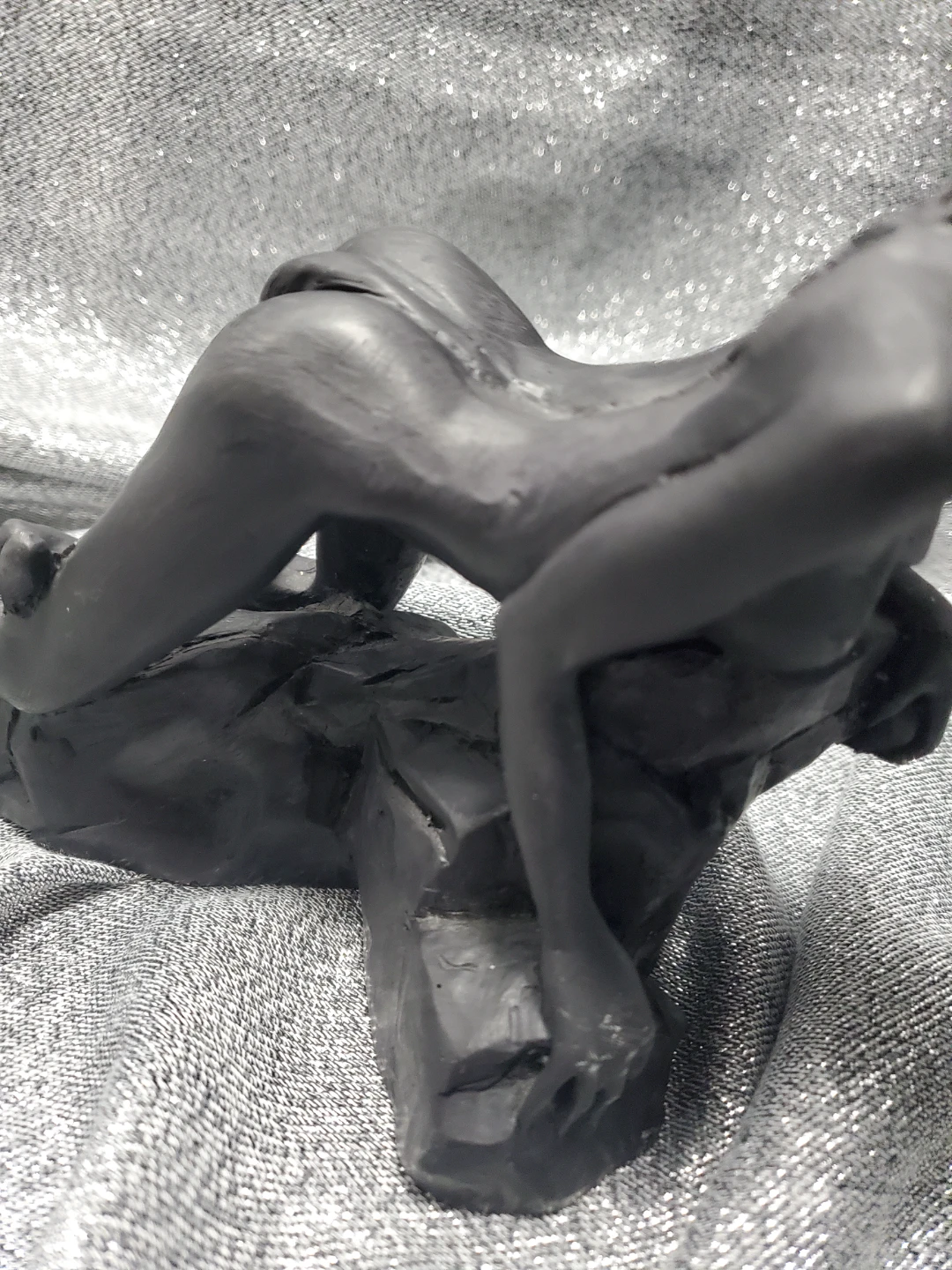 Cat wome Black Figure Sculpture - photo 3