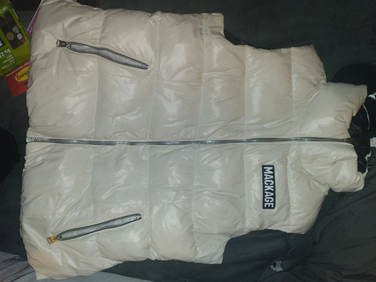 Mackage Puffer Vest White