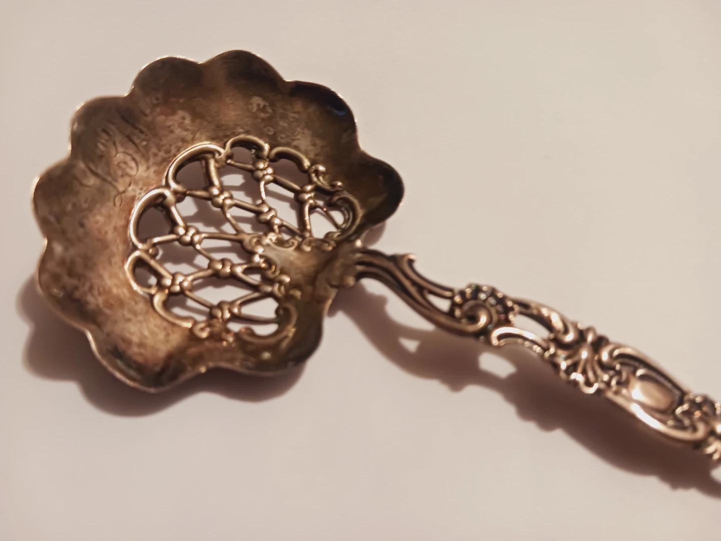 Antique 1890s Sterling Silver 925 Stamped BonBon Spoon - photo 2