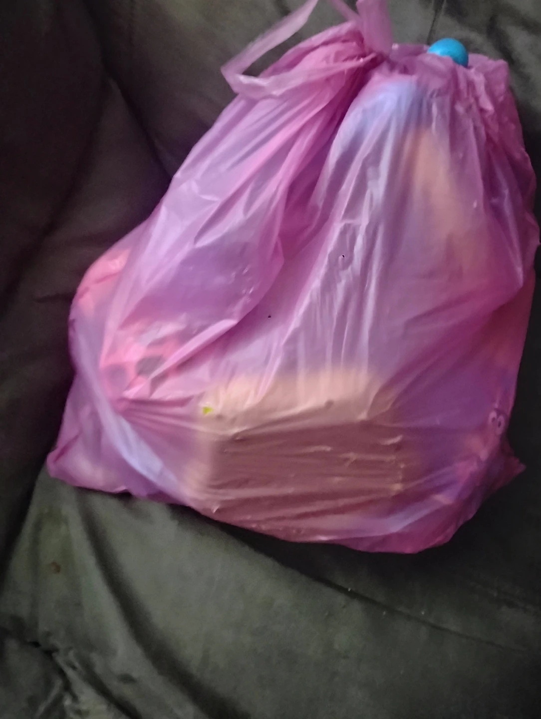 Bag of baby and toddler toys