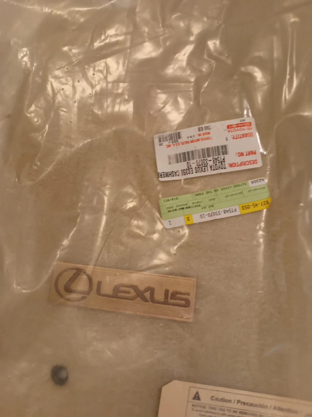 Lexus ES350 Cashmere Floor Mat